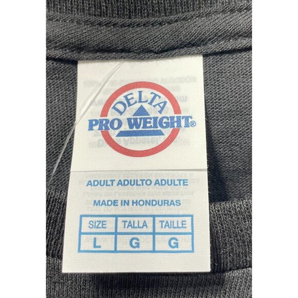 Delta Pro Weight - Men's Adults Short Sleeves T-Shirt - Graphic Tee - Black - L - Picture 8 of 11
